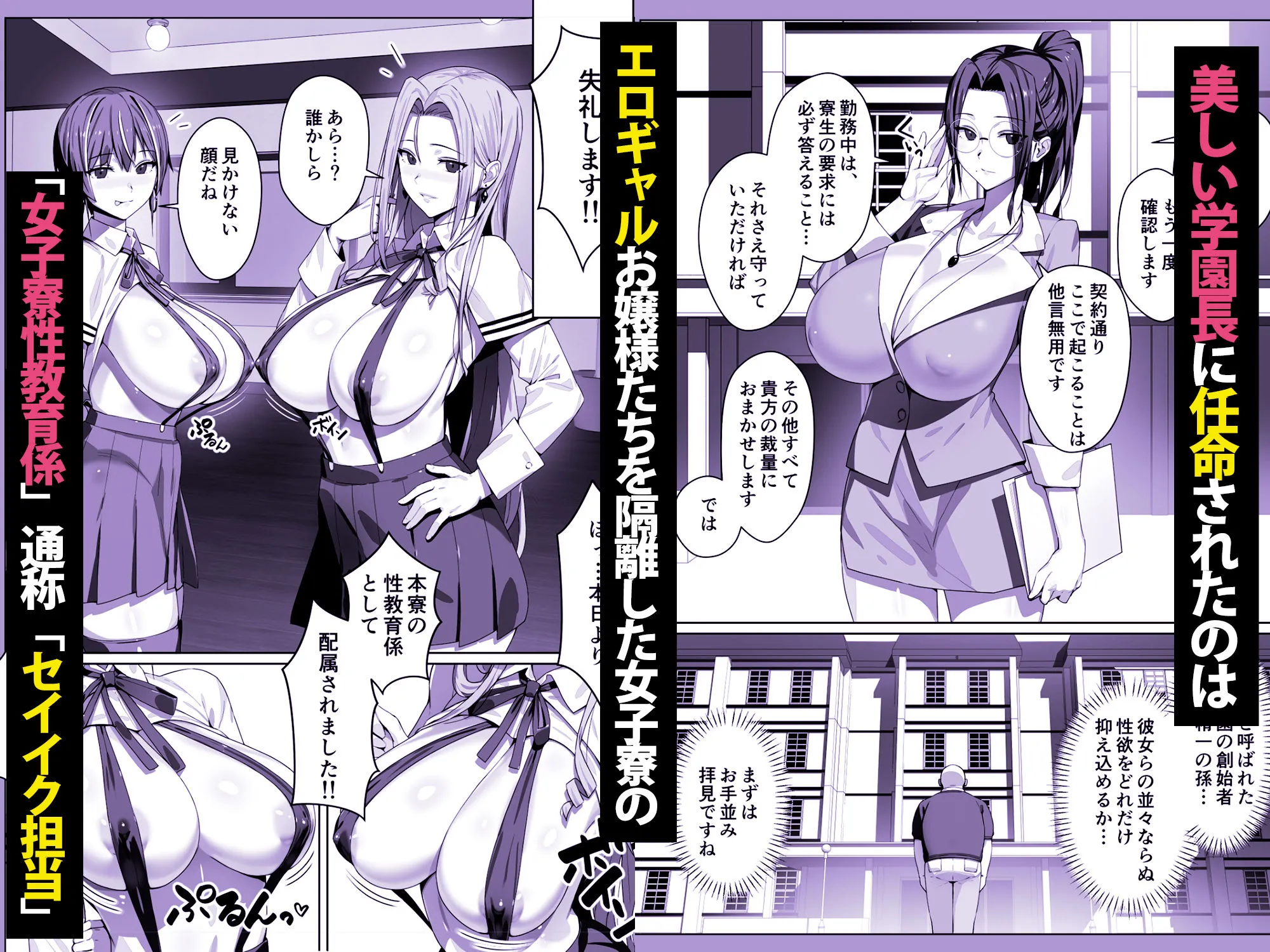 非モテ50歳オジ、巨乳セレブ一軍ギャルのいる女子寮性教育係になる! 画像3